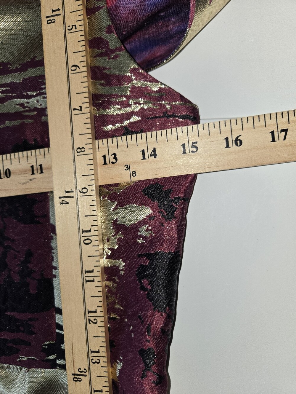 NWT Kahindo Hadiza One-Shoulder Metallic Gold Burgundy Mini Dress Size 4. - Picture 7 of 10